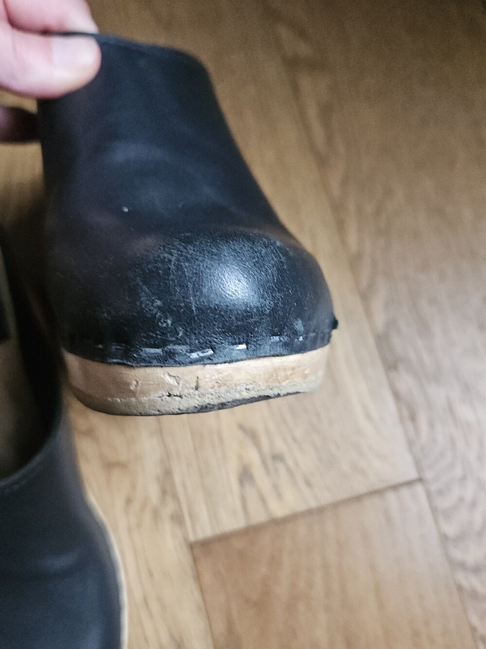 No.6 School Clogs on Wedge Black Leather | EU 39 - Picture 5 of 10